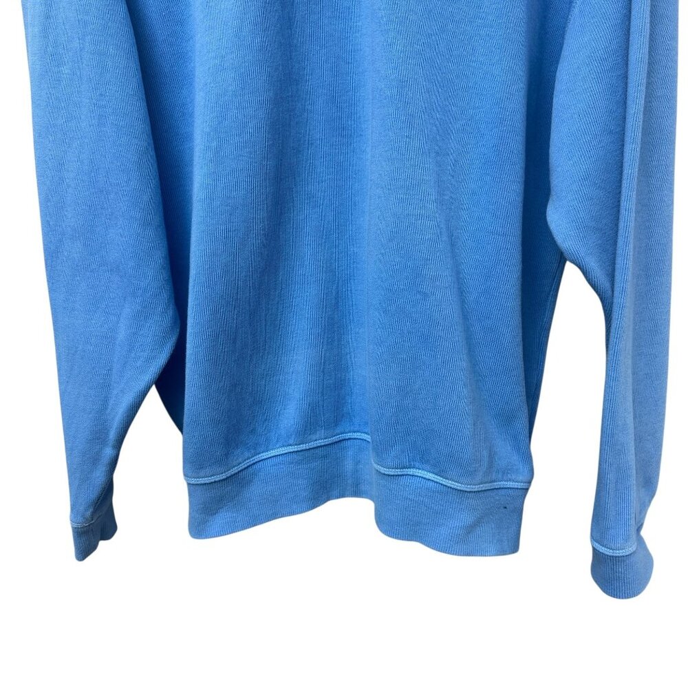 Tommy Bahama Blue 1/4 Zip Pullover Mens Large Sweatshirt Relax Logo Casual Nauti - Picture 8 of 12